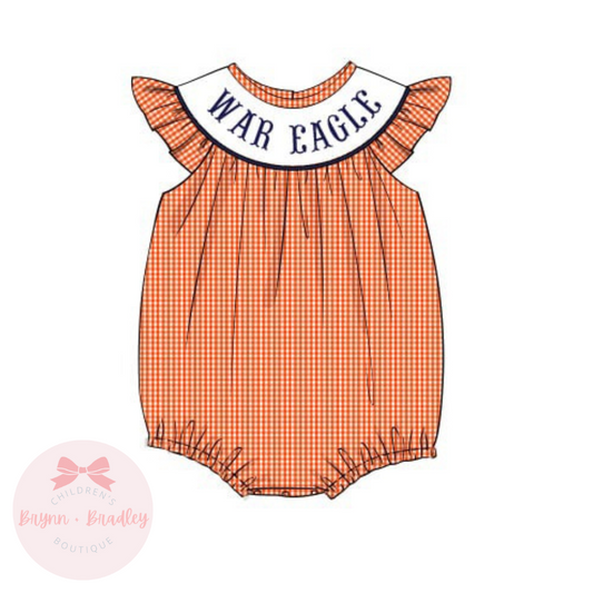 PO17: Orange + Navy Gameday Girl Bubble