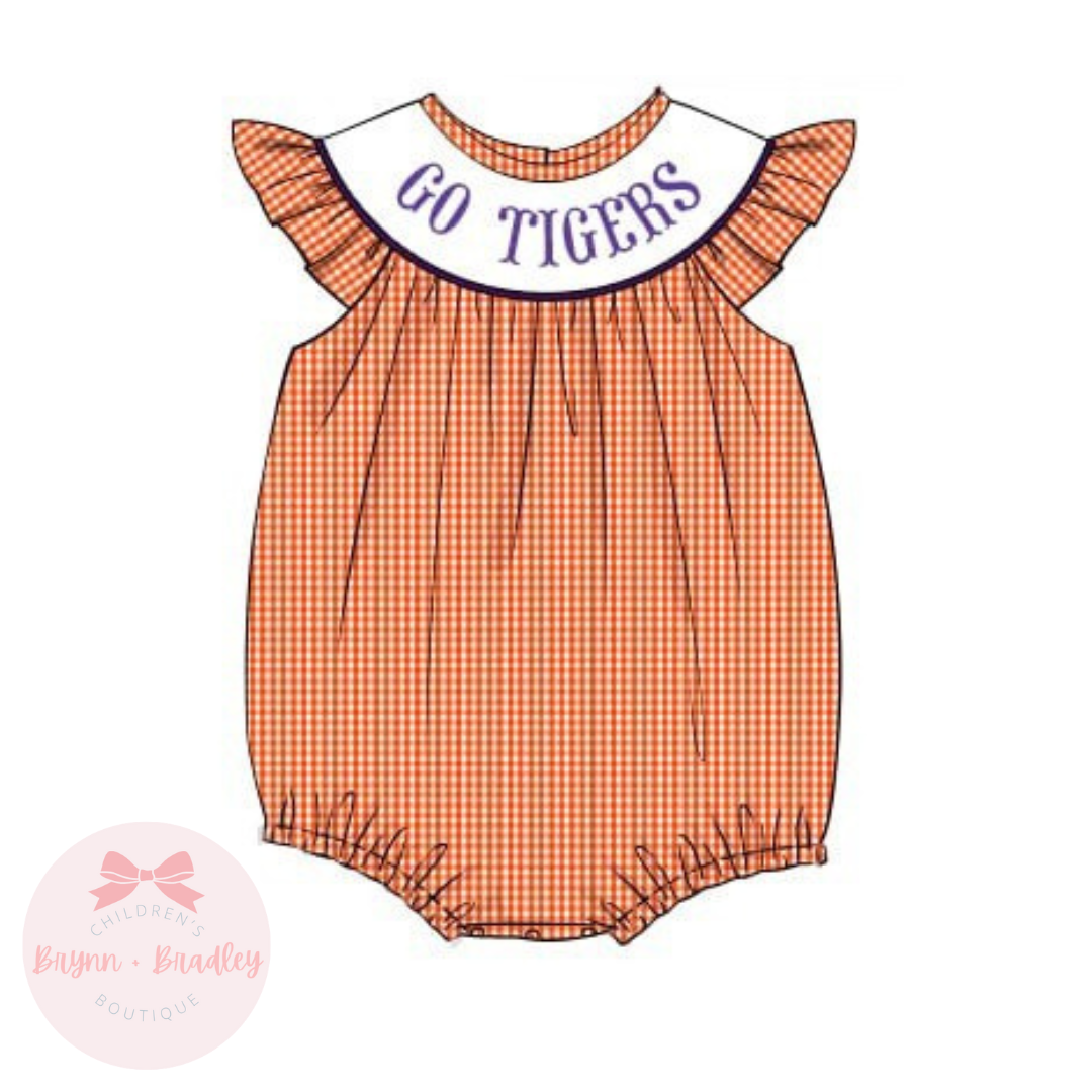 PO17: Orange + Purple Gameday Girl Bubble