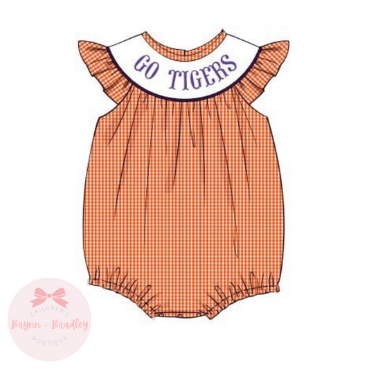 PO17: Orange + Purple Gameday Girl Bubble