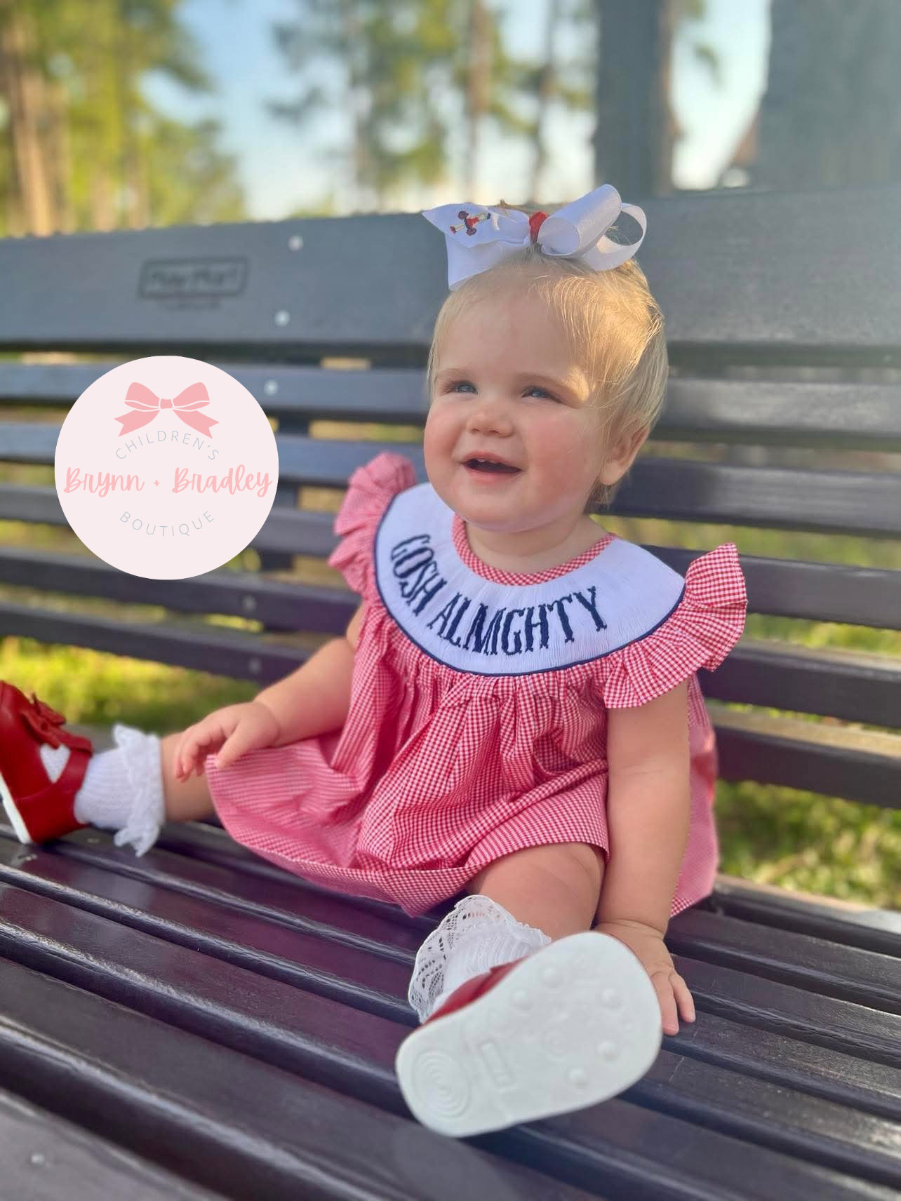 PO17: Navy + Red Gameday Girl Diaper Set