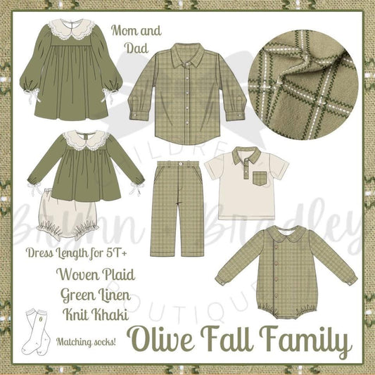 Preorder Olive Fall Family Collection- ETA: September