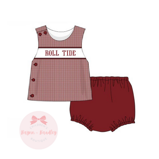PO17: Crimson + White Gameday Boy Diaper Set